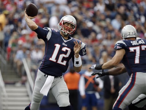 Mike Tirico previewed Monday's match-up between the New England Patriots and the Kansas City Chiefs. A hot topic of discussion was about Patriots quarterback Tom Brady (pictured above) and his struggles so far this season. (AP Photo/Steven Senne)