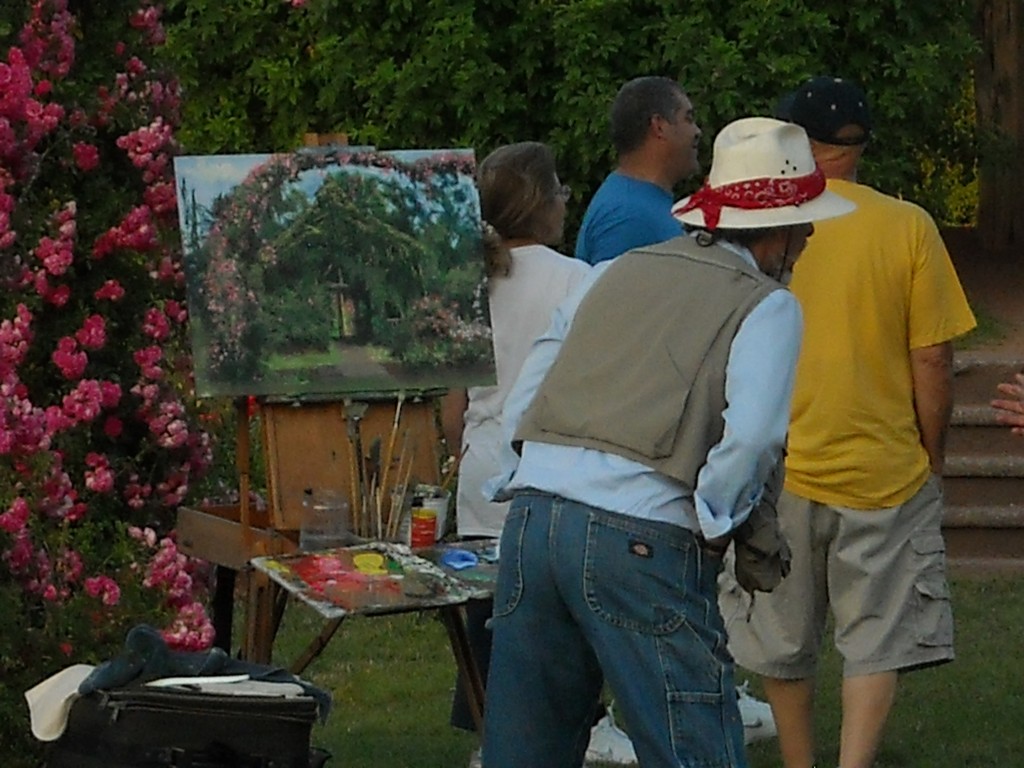 Observing the arches natural beauty, artist Dan Graef has been painting at Elizabeth Park for over 17 years. (Photo courtesy, Daniel Candella)