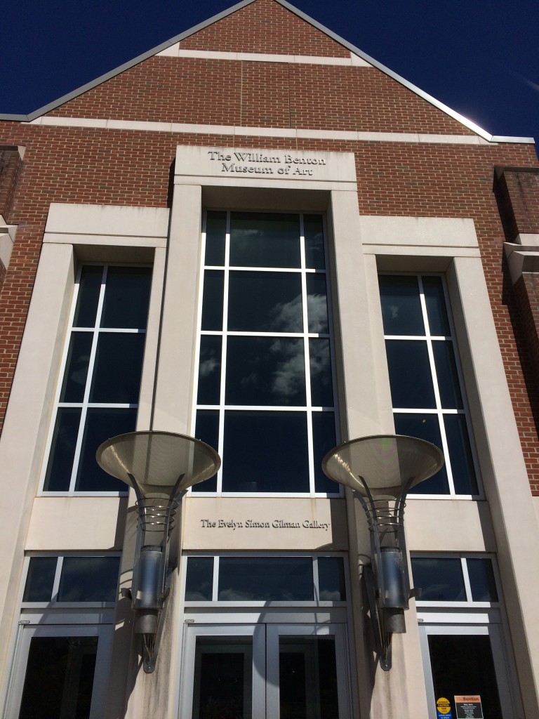The entryway to The William Benton Museum of Art (Photo: Sam MacKay)