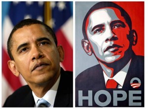 This artistic rendition of President Obama caused a law suit between artist Shephard Fairey and the Associated Press, who claimed that Fairey profited off their image. Photo: AP