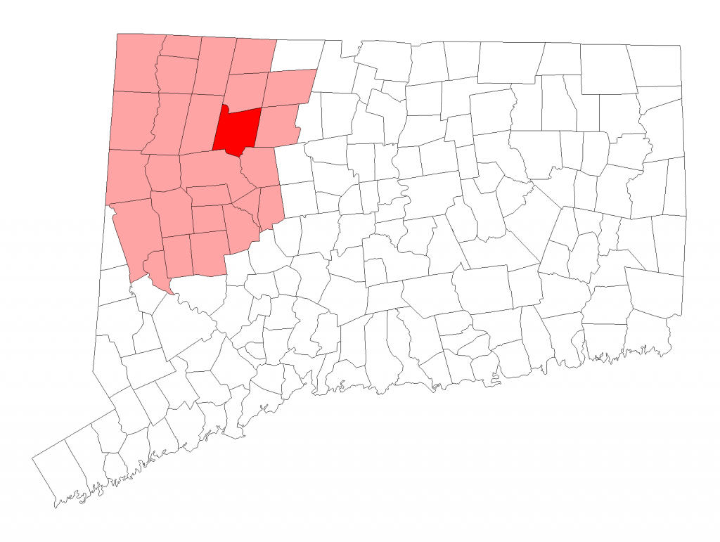 Litchfield County is Connecticut's largest geographic county, but has the lowest population density according to U.S census data. The low population density helps to account for the low numbers of Litchfield County students enrolled at UConn. Photo: Wikimedia Commons.
