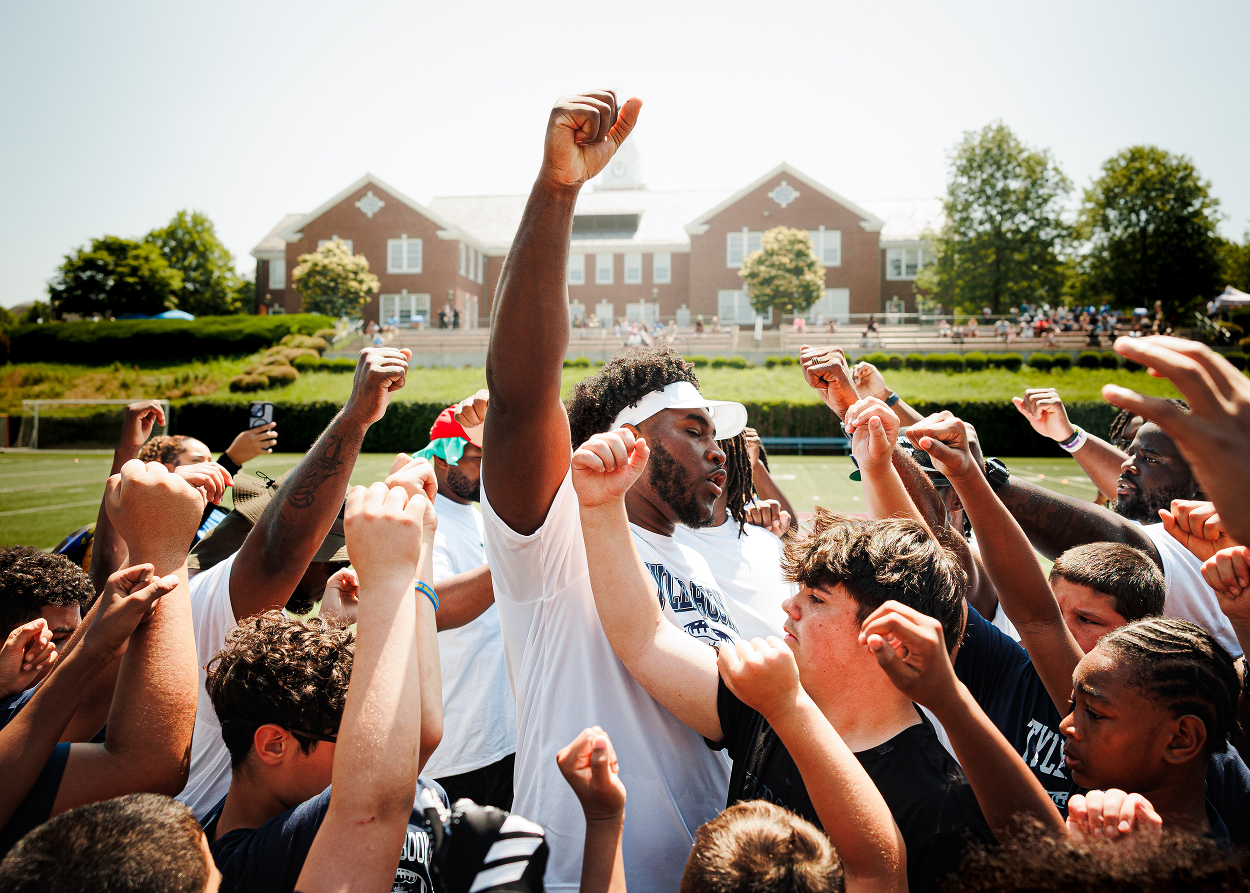 From the NFL back to New Haven: Tyler Booker inspires Connecticut’s next generation of football stars